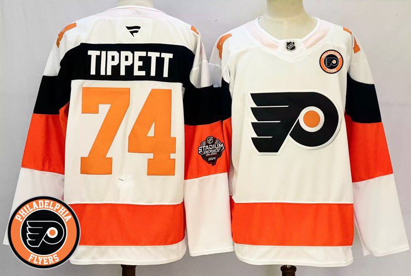 Men Philadelphia Flyers #74 Tippett White Fanatics 2025 NHL Jersey style 2->philadelphia flyers->NHL Jersey